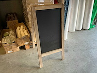 Partij chalkboards 50x100h op old pine (20x) - afbeelding 1 van  4