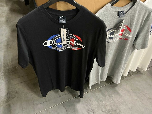 Partij champion t-shirts grey/white/black (278x) - afbeelding 2 van  6