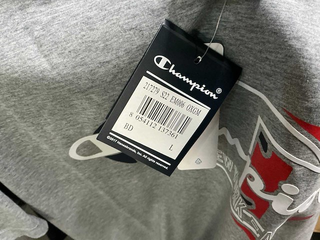 Partij champion t-shirts grey/white/black (278x) - afbeelding 6 van  6