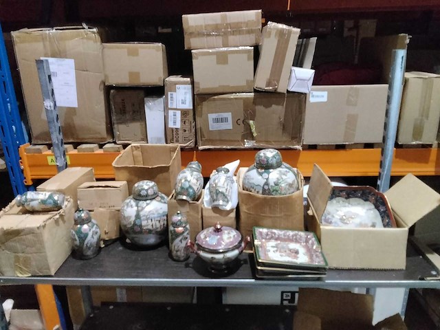 Partij chinese potten, asbakken etc. - afbeelding 1 van  7