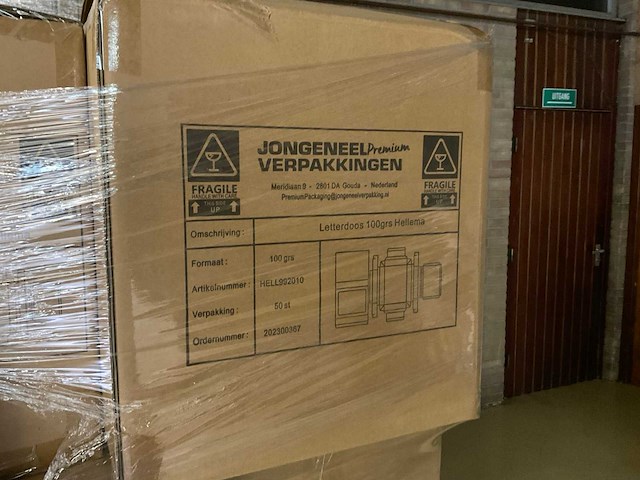 Partij chocolade letterdozen (ca. 2500x) - afbeelding 4 van  4