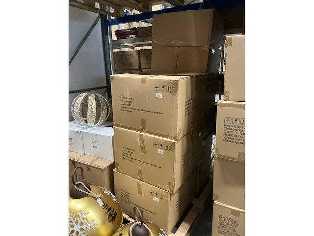 Partij christmas balls d60/50/40cm oud gold 3/set (6x) - afbeelding 4 van  4
