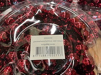 Partij christmas balls wire 3x20mm 48tf burgundy combi (312 verpakkingen) - afbeelding 2 van  4