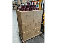 Partij christmas balls wire 3x20mm 48tf burgundy combi (312 verpakkingen) - afbeelding 3 van  4
