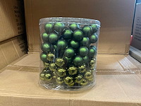 Partij christmas balls wire 3x25mm 48tf green combi (119 verpakkingen) - afbeelding 1 van  4