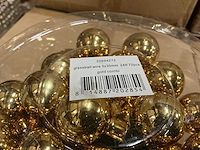 Partij christmas balls wire 3x30mm 24tf gold combi (240 verpakkingen) - afbeelding 2 van  4