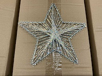Partij christmas star 25cm iridescent (800x) - afbeelding 3 van  3