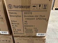Partij christmas star 25cm iridescent (800x) - afbeelding 2 van  2