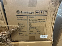 Partij christmas star 40cm champagne (855x) - afbeelding 3 van  3