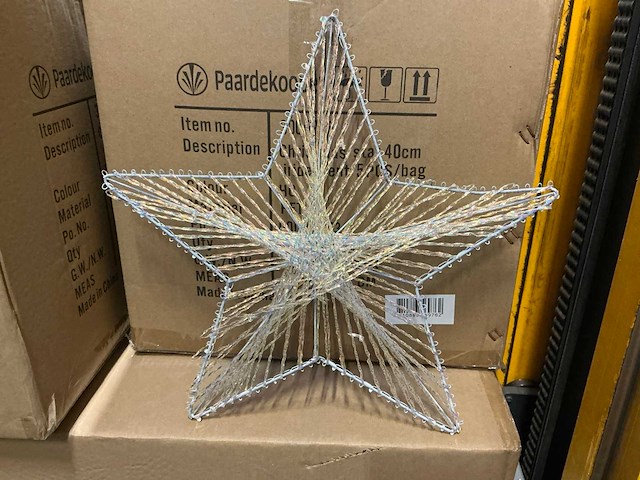 Partij christmas star 40cm iridescent (855x) - afbeelding 1 van  5