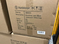 Partij christmas star 40cm iridescent (855x) - afbeelding 5 van  5