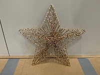 Partij christmas stars 25cm champagne (1000x) - afbeelding 1 van  4