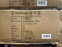 Partij christmas tree 50cm champagne (240x) - afbeelding 3 van  3