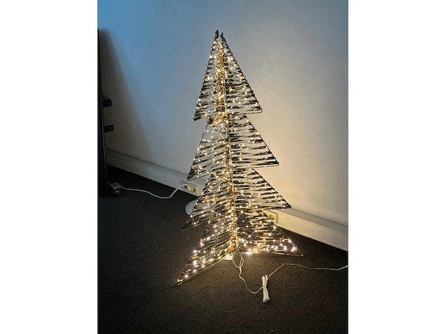 Partij christmas tree light ing 120cm incl timer gold (47x) - afbeelding 2 van  3