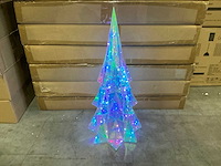 Partij christmas tree pet d28/h61cm iridescent led (8x) - afbeelding 1 van  4