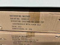 Partij christmas tree ster for christmasballs metal h95cm gold (48x) - afbeelding 3 van  4