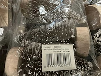 Partij christmas trees 12cm with snow (336x) - afbeelding 5 van  6