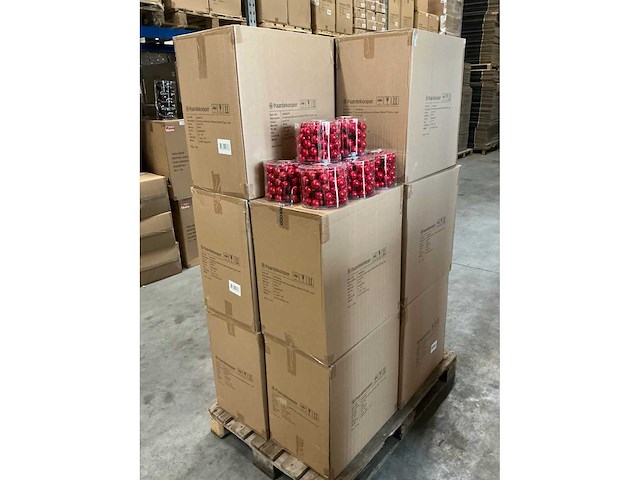 Partij christmassball wire 3x30mm 24tf pearl red (272 verpakkingen) - afbeelding 1 van  2