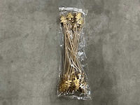 Partij christmastree on 50cm stok 9cm gold (6250x) - afbeelding 1 van  4