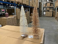 Partij christmastree’s 40cm champagne&iridescent (480x) - afbeelding 1 van  9