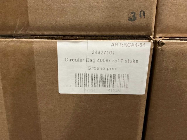 Partij circular bag 400ltr groene print (93x) - afbeelding 3 van  3