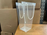 Partij clear bags with buttons (voor bloemen) (5040x) - afbeelding 4 van  7