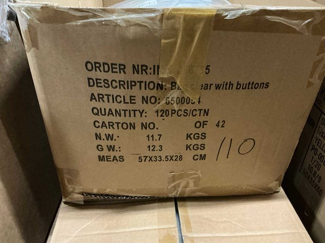 Partij clear bags with buttons (voor bloemen) (780x) - afbeelding 6 van  6