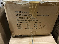 Partij clear bags with buttons (voor bloemen) (780x) - afbeelding 6 van  6