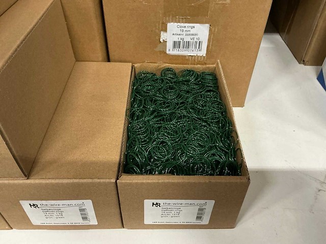 Partij clove rings 19mm green 1kg per verpakking (80x) - afbeelding 1 van  1