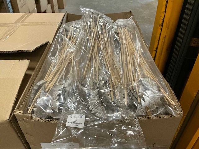 Partij coco christmastree on 50cm stok silver (5250x) - afbeelding 3 van  7