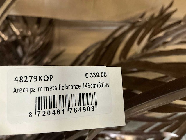 Partij coco maison areca palm metallic bronze 145cm (12x) - afbeelding 3 van  5
