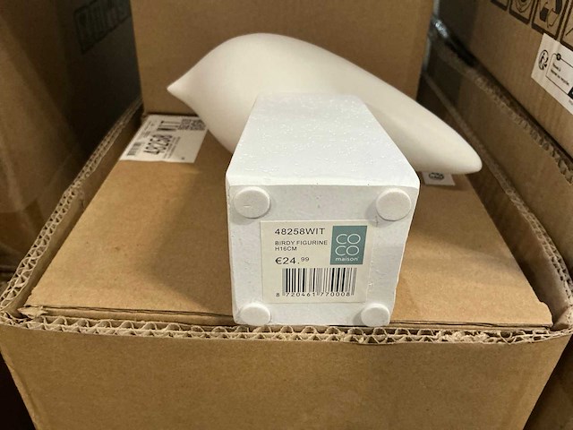 Partij coco maison birdy figurine h16cm white (43x) - afbeelding 3 van  5