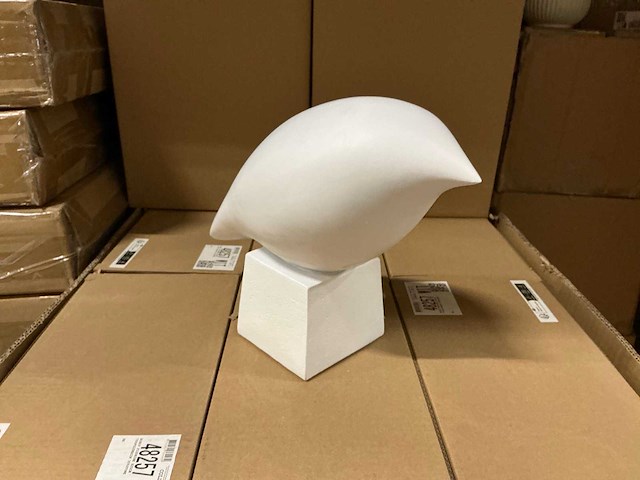 Partij coco maison birdy figurine h20cm wit (81x) - afbeelding 1 van  5
