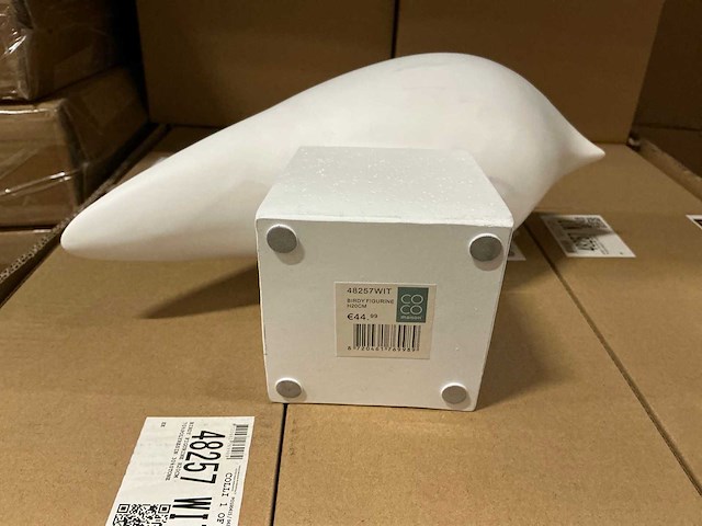 Partij coco maison birdy figurine h20cm wit (81x) - afbeelding 3 van  5