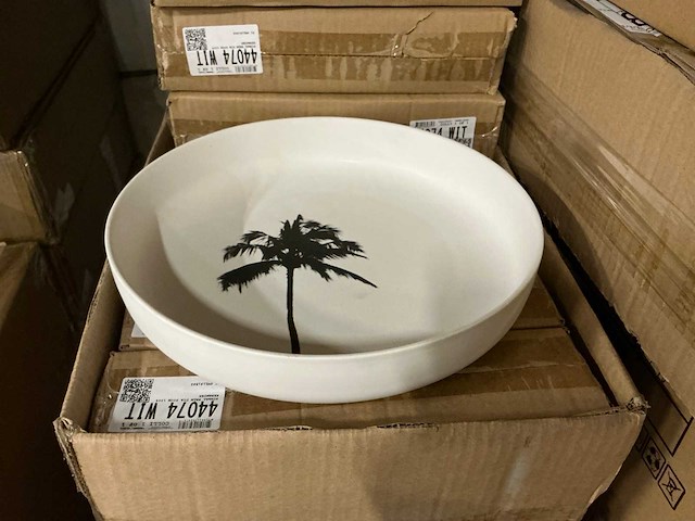 Partij coco maison bowl palm d30cm (60x) - afbeelding 1 van  5