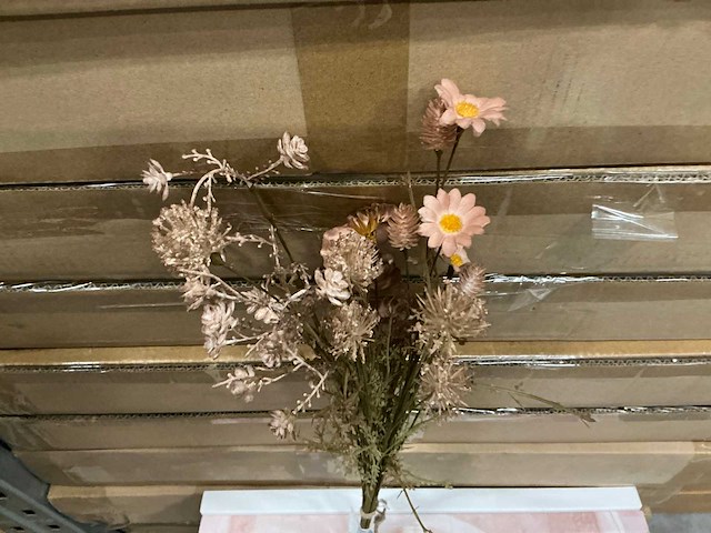 Partij coco maison dry flower bouquet old pink 57cm (120x) - afbeelding 2 van  6