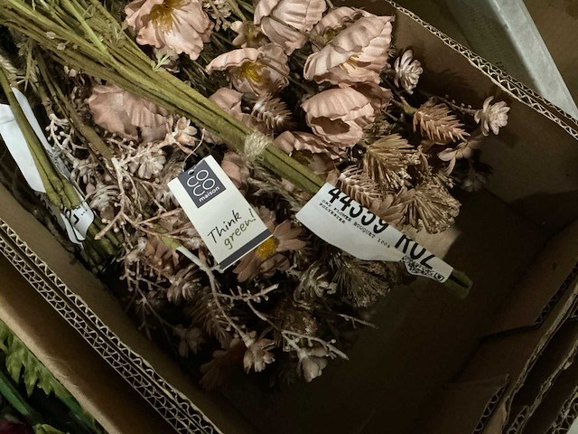 Partij coco maison dry flower bouquet old pink 57cm (120x) - afbeelding 5 van  6