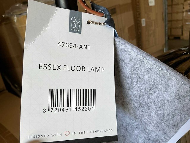Partij coco maison essex floor lamp 165cm (16x) - afbeelding 4 van  5