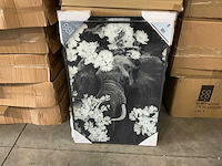 Partij coco maison flower elephant print 100x68cm (23x) - afbeelding 1 van  5