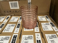 Partij coco maison lola candle holder h10cm roze (157x) - afbeelding 1 van  3