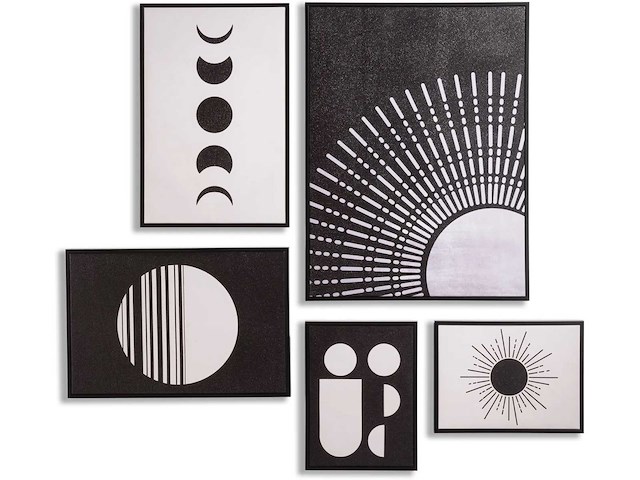 Partij coco maison lunatic set of 5 prints (17 sets) - afbeelding 1 van  8