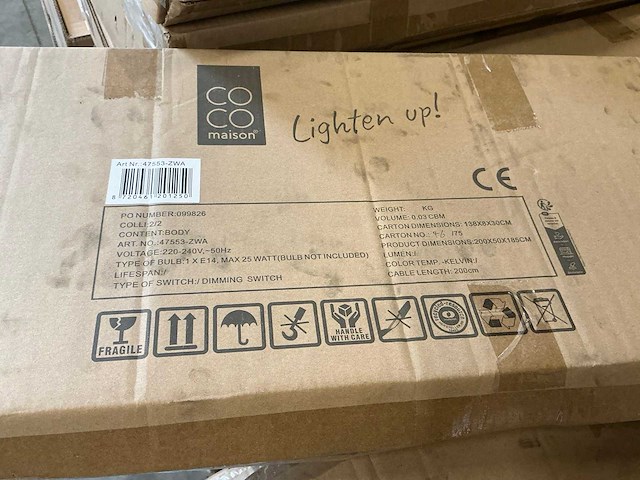 Partij coco maison magnolia floor lamp h185cm (12x) - afbeelding 5 van  5
