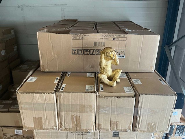 Partij coco maison monkey no hear figurine h20cm (32x) - afbeelding 4 van  5