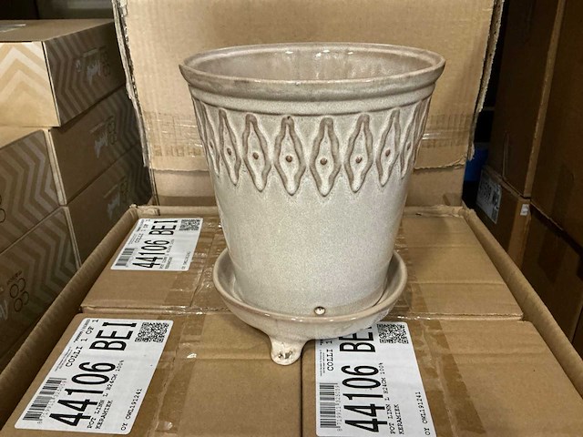Partij coco maison pot linn l h24cm (33x) - afbeelding 1 van  5