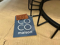 Partij coco maison riv side table 45x45cm zwart (22x) - afbeelding 3 van  5
