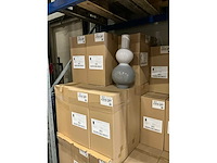 Partij coco maison stormy vase h56cm grey (21x) - afbeelding 3 van  4