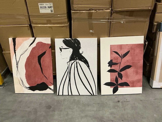 Partij coco maison sunkissed set of 3 prints 50x70cm (17 sets) - afbeelding 1 van  8