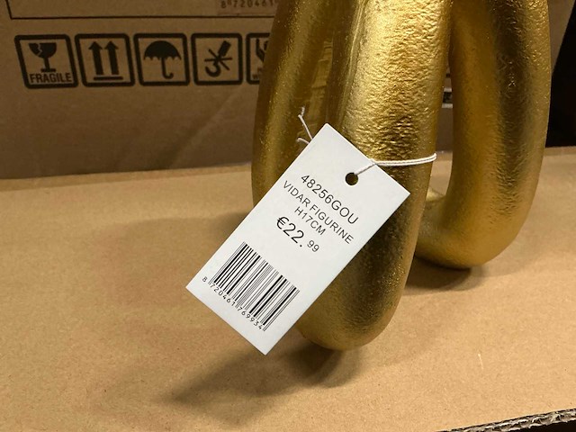 Partij coco maison vidar figurine h17cm gold (95x) - afbeelding 2 van  4