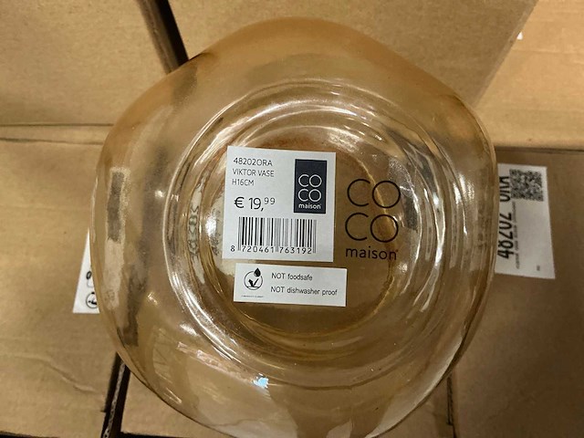 Partij coco maison viktor vase h16cm (66x) - afbeelding 3 van  5