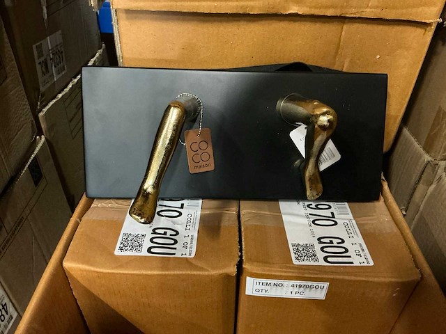 Partij coco maison wall rack feet 35cm goud (27x) - afbeelding 2 van  4